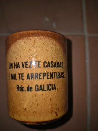 Juego Jarra y Vasos de Barro Galicia
