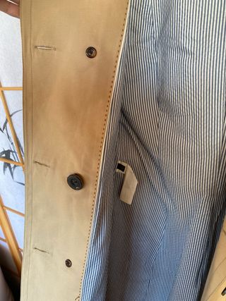 Gabardina Beige Massimo Dutti