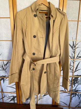 Gabardina Beige Massimo Dutti