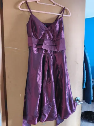 Vestido largo rosa con lentejuelas