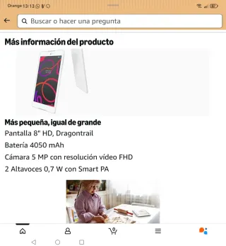 BQ Aquaris M8 2GB funda/cristal