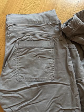 Pantalón montaña hombre Quechua beige forrado