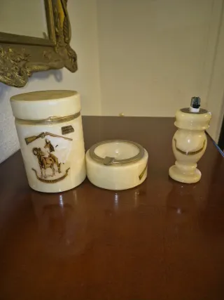 Juego fumador de mármol