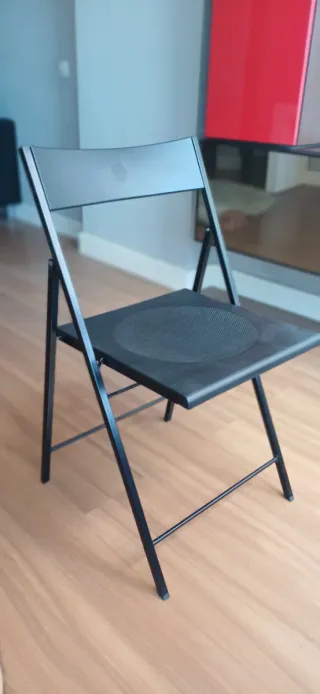 Silla plegable negra La OCA