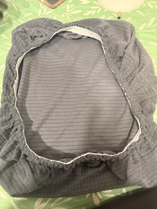 Funda de asiento de silla gris