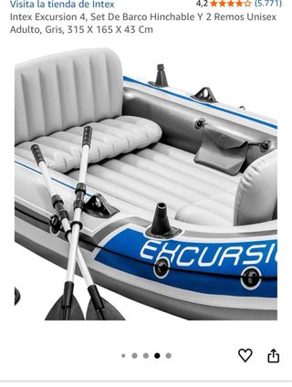 Barco Hinchable Intex Excursion 4 ,+ Remos
