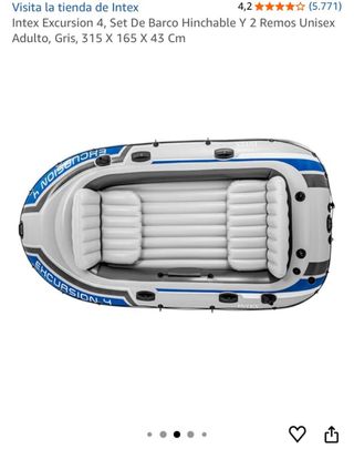 Barco Hinchable Intex Excursion 4 ,+ Remos