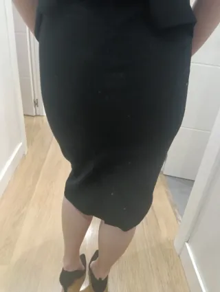 Vestido de fiesta negro talla M