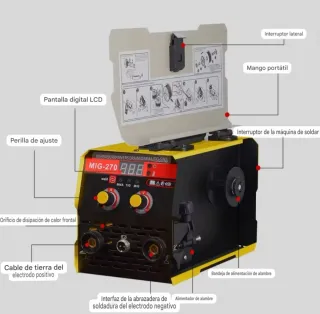 Soldadora Inverter MMA/MIG/TIG 270A