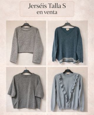 Lote 4 jerséis talla S