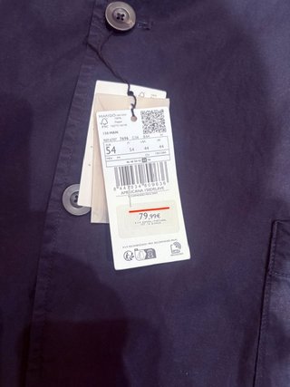 Chaqueta Sport Hombre Azul Talla 54