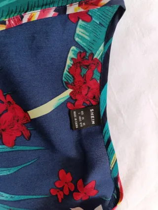 Vestido Largo Estampado Tropical
