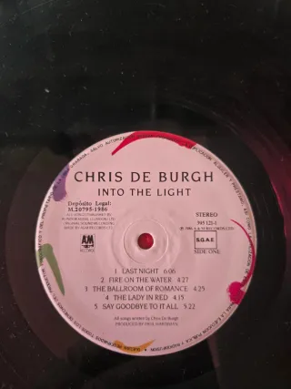 Vinilo Chris de Burgh - Into the Light