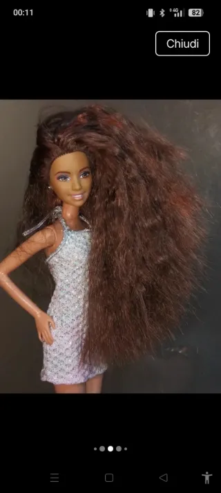 Barbie con vestito scintillante