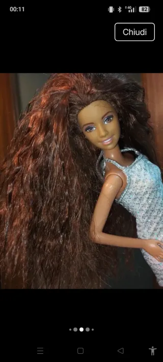 Barbie con vestito scintillante