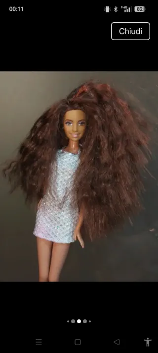 Barbie con vestito scintillante