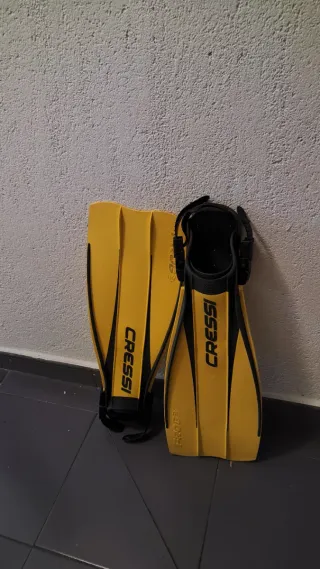 Pinne Cressi S-M per immersioni/snorkeling gialle