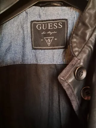 Giacca biker nera Guess