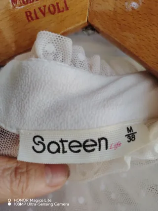 Top pizzo donna manica lunga