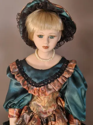 Muñeca Porcelana Victoriana Colección