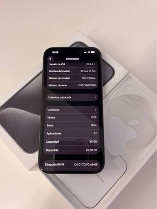 iPhone 15 Pro 84% Titanio natural 128GB