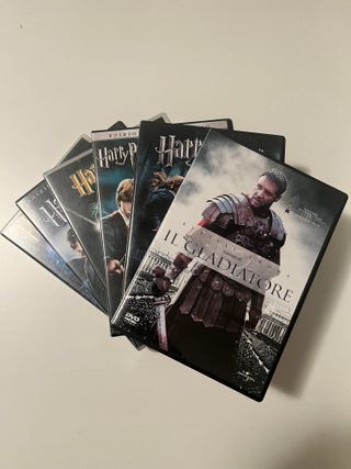 6 DVD Harry Potter + Il Gladiatore Originali