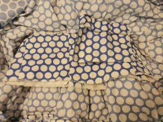 Vestido Flamenca Lunares Azul y Blanco