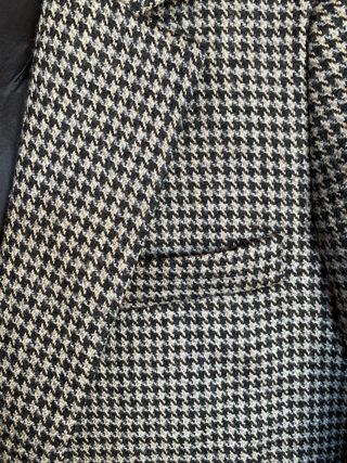 Americana Zara Cuadros Beige y Negro Talla M