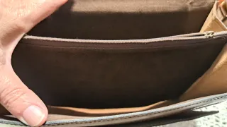 Bolso vintage cuero marrón