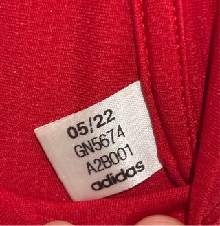 Camiseta Adidas Manga Larga Talla L Roja