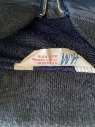 Chaqueta bomber azul marino niño, talla 170