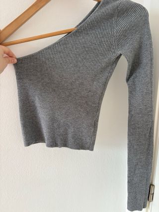 Jersey gris asimétrico