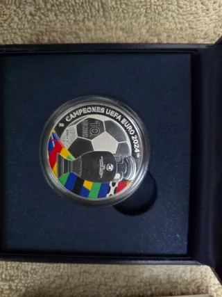 Moneda Plata Eurocopa 2024 Conmemorativa