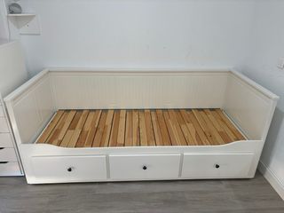 Cama nido blanca con cajones