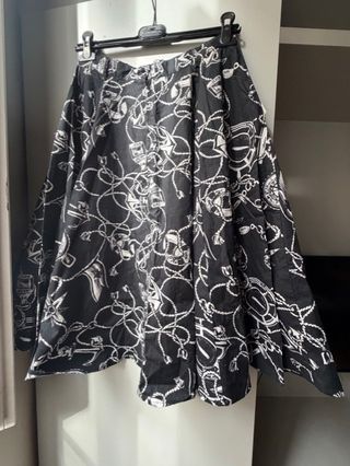 Gonna Hell Bunny anni '50 S nera e bianca nuova