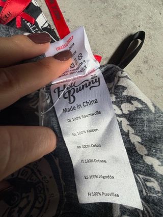 Gonna Hell Bunny anni '50 S nera e bianca nuova