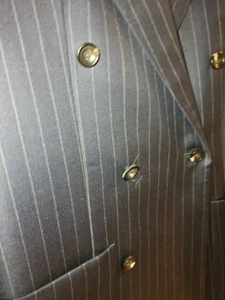 Americana cruzada lana Fría Hackett azul M. Rayas