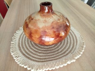 DECORACIÓN: Jarrón cerámica vintage Años 80