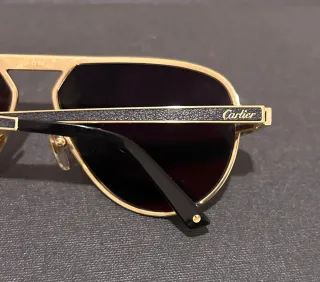 Gafas de sol Cartier Caballero Doradas Marrones