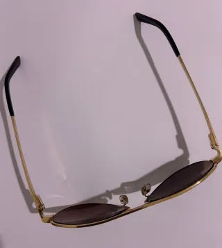 Gafas de sol Cartier Caballero Doradas Marrones
