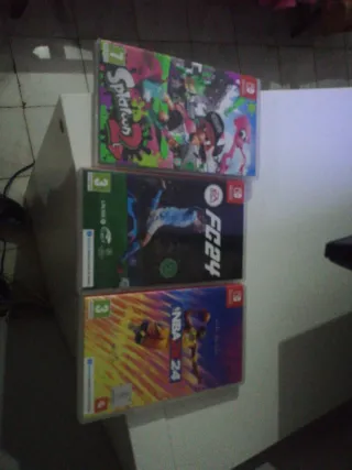3 Juegos Nintendo Switch: Splatoon, FC 24, NBA 2K2