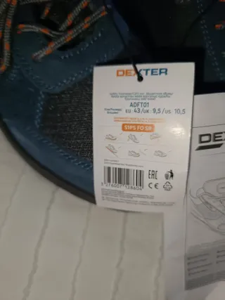 Calzado de seguridad Dexter azul y gris