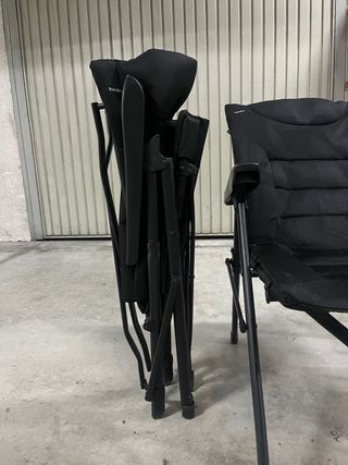 2 Sedie da Campeggio Pieghevoli Nere Travellife