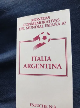 Monedas Mundial España 82 Italia/Argentina