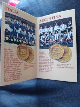 Monedas Mundial España 82 Italia/Argentina