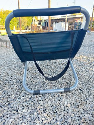 4 Sedie Pieghevoli Blu da Spiaggia