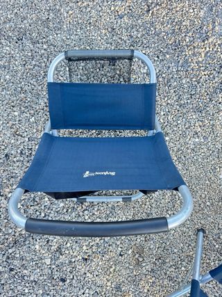 4 Sedie Pieghevoli Blu da Spiaggia