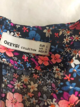 Vestido floral mujer talla L chaqueta de regalo