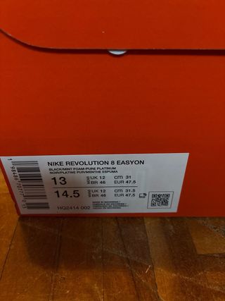 Nike Revolution 8 Easyon Talla 47.5