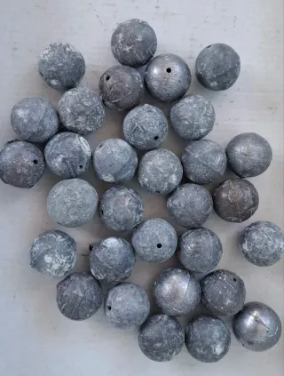 Plomos de pesca redondos